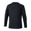 Tennis Badminton Wear Practice Shirt Easy to Move 62JAD044 Unisex Black 2XL [Mizuno] (Long Sleeve) In, Sweat-Wicking, Quick-Drying