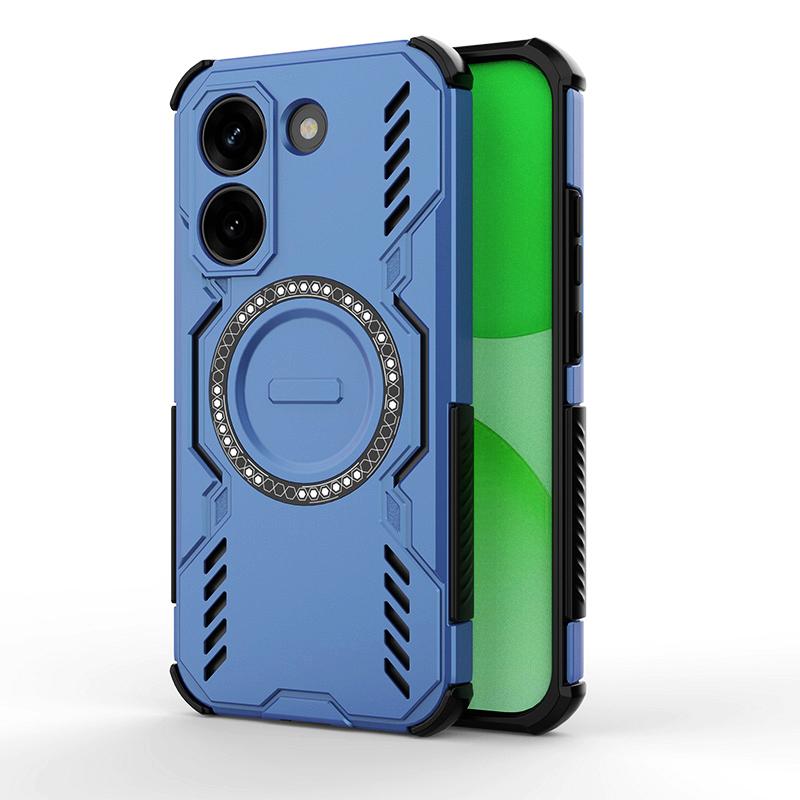 KEYSION Hollow Heat Dissipation Case for Xiaomi POCO X8 Pro Max TPU+PC Magnetic Cooling Shockproof Phone Cover for POCO X8 Pro