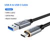 CABLETIME USB A To USB C Cable 10Gbps 3A USB 3.2 Cable 60W QC 3.0 Data Transfer for SSD Enclosure Phone Charging Data Sync