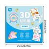 Multicolor DIY 3D Paper Sticker Enlightenment Craft Sticker Decals  For Kids