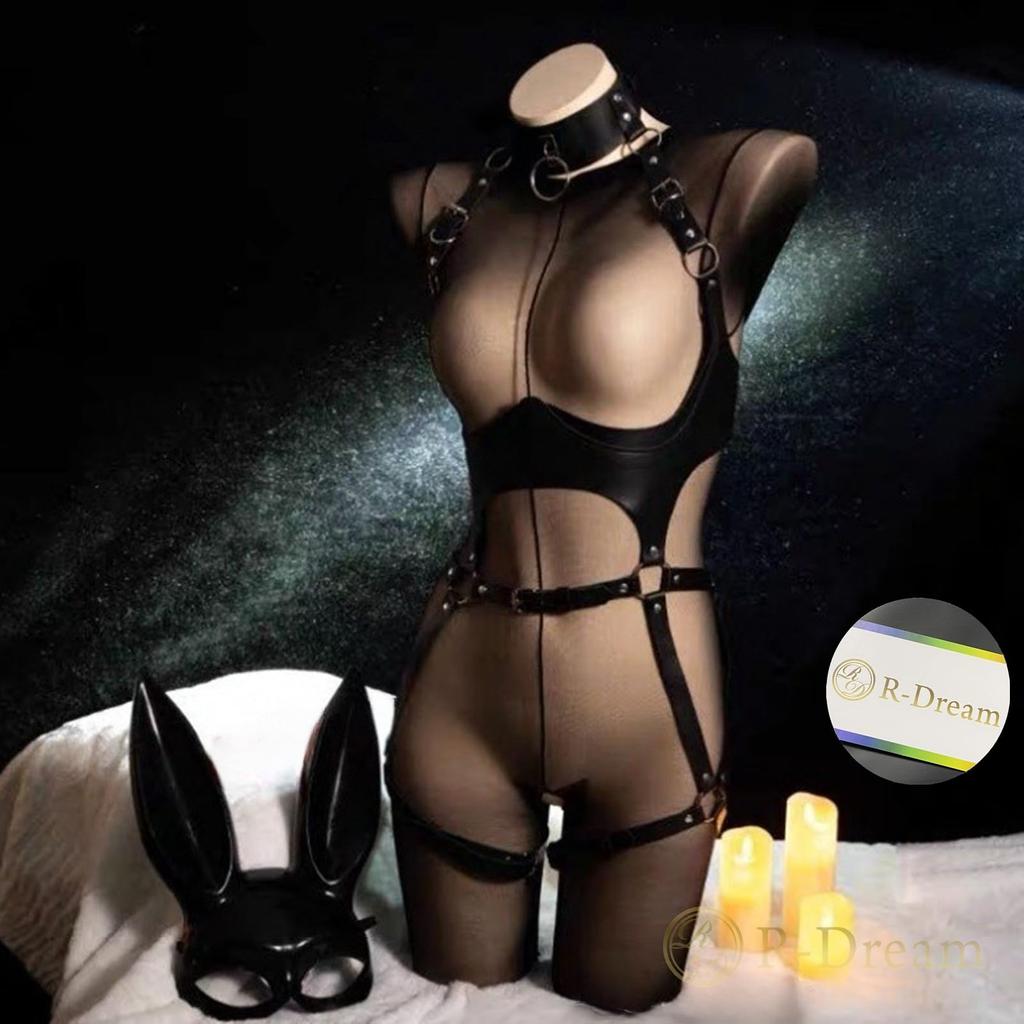Reverse Bunny Cosplay Bunny Girl Sexy Bondage Reverse Bunny Girl Bunny Suit Body Stocking Full Body Tights Extreme Exposure SM Goods for Women