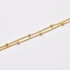 Double Layer Beaded Bracelet Women 18K Gold Plated Titanium Steel Geometric Design Lightweight Luxury Style