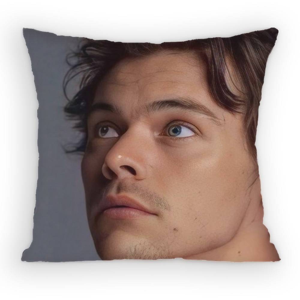 

HHaRRyS Singer SStyles Pillow Case Antidustmite Pillowcase Invisible zipper silky short plush Sofa cushion cover 30x30 cm