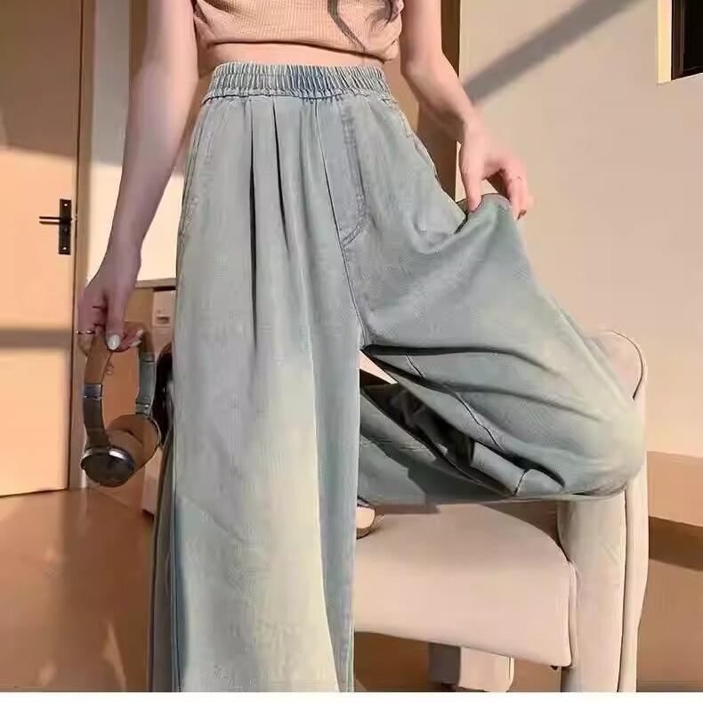 

Summer 2024 Ice Silk Breathable Cropped Jeans XXL