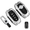 Heavy Metal Key Fob Cover For Toyota, Zinc Alloy Full Protection Car Key Case Fits For   2024 2025 Land Cruiser Highlander Corolla Cross Tundra Venza