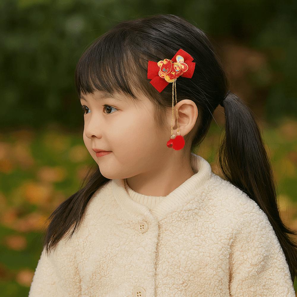 Cartoon Tassel Hairpin Horse New Year Hair Accessory Hanfu Traditional Chinese Hair Clip  Daily