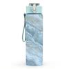 1PC Pale Blue Grey Wavy Marble Texture Background 750ml Color Plastic Sports Water Bottle Leakproof Flip Straw Lid Suitable for Sports Office Home Use