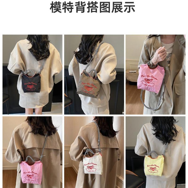 Solid color letter trendy bag new fashion shoulder messenger bag trendy tote bag going out mobile phone bag cosmetic bag