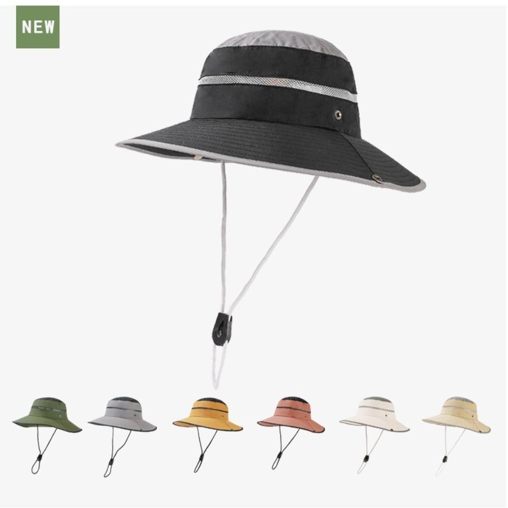 

Adjustable Sunscreen Hat Anti-UV Fisherman Hat New Bucket Hat Women червоний