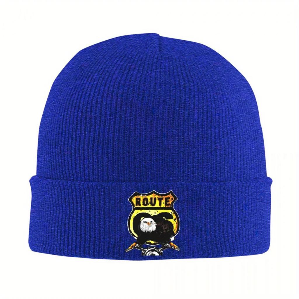 Nuovo Percorso Cappelli a Maglia da Motociclista per Donne Unisex Skullies Berretti Cappelli Invernali Acrilico Crociera America Hip Hop Cappello