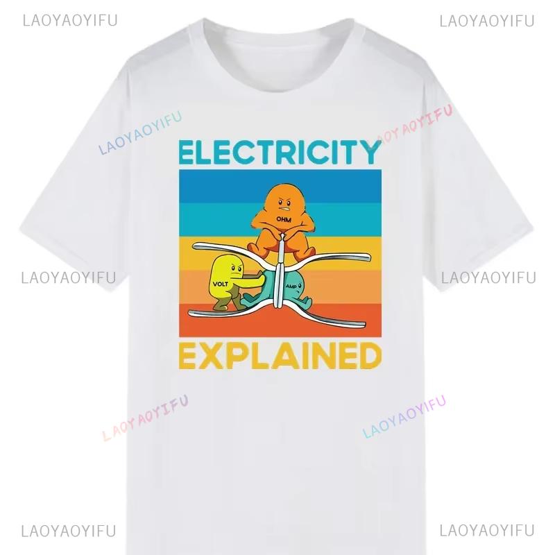 Electronic Printed Tshirt Novelty Electrical Engineer Graphic Oneck Tshirt Classic Shirt Street Jacket for Aesthetic Tops
