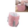 Foldable Foot Tub Polyester Double Layer Collapsible Camping Bucket with Storage Bag for Outdoor