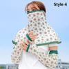 Arm Sleeve Sun Protection Mask Full Face Sun Protection Sleeves Sunshade Face Mask  Driving Cycling