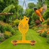 Decorative Metal Bird Feeding Platform Spill Proof Humming Bird Feeder  Chickadees