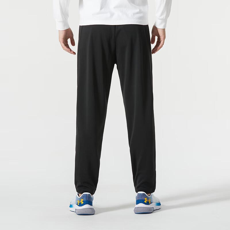 Under Armour Solid Color Crew Neck Long Sleeve T-Shirt And Mid Waist Long Pants Casual Sports Set Men sets Blue Black 22600307-408+23600703-001