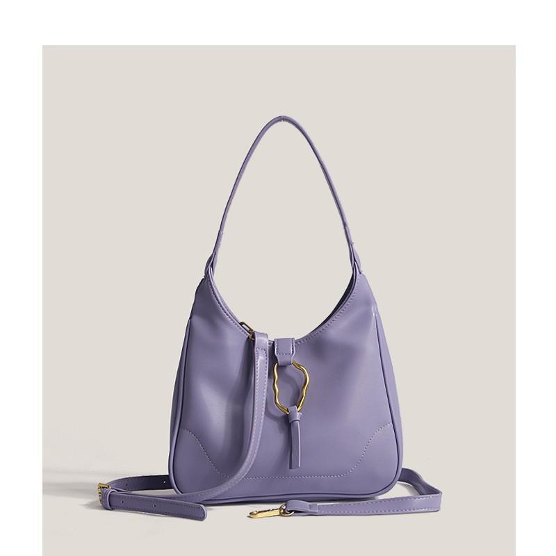 

Niche Design Commuting Armpit French Stick Bag Women 2025 New Fashionable All-matching One-shoulder Cross-body фіолетовий