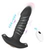 App Wireless Remote Control Telescopic Backyard Anal Plug Prostate Vibration Massage Masturbator,Sex Toys