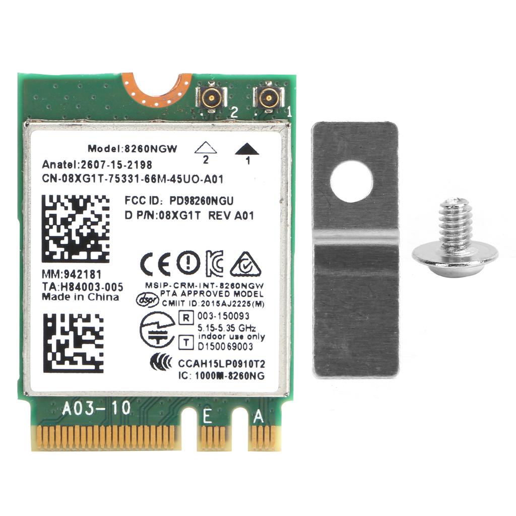 Wireless Network Card DualBand 2.4G5G Wifi Module Bluetooth 4.2 for Dell xps 12 13 15