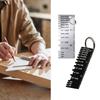 Portable Wire Gauge Wire Thickness Measuring Ruler Tool Double Sided Scaled Wire Gauge