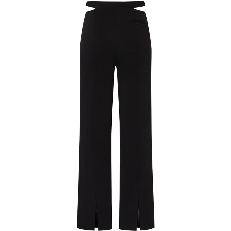 MO&Co. Women's Summer Triacetate Flared Slit Pants