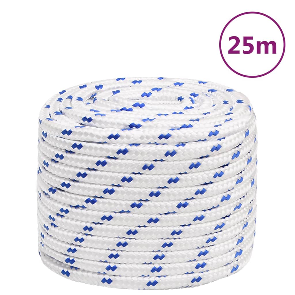 Boat Rope White 16 Mm 25 M Polypropylene
