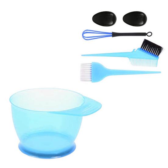 5Pcs Professional Hair Coloring Dyeing Brush Comb Ear Cover Mixing Bowl Tool Kit