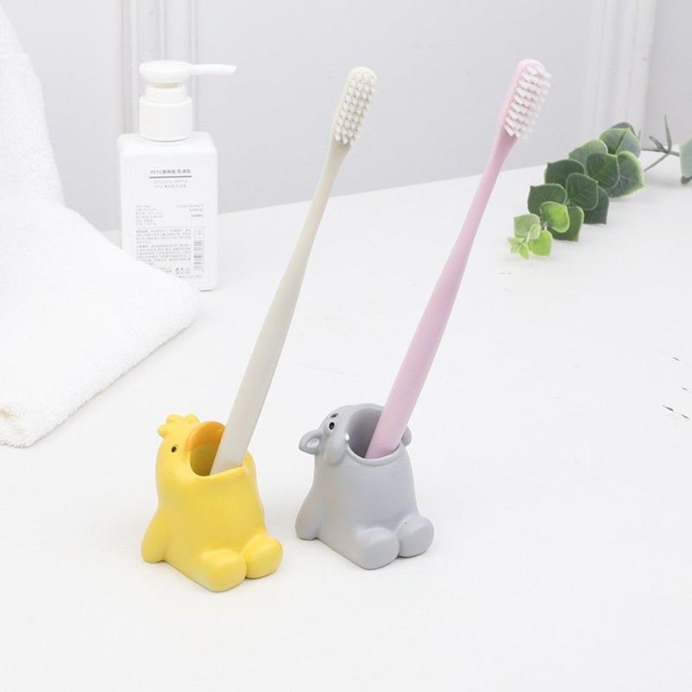 Cute Cartoon Animal Toothbrush Holder Corgi Shark Stand for Makeup Brushes Stationery Bathroom Countertop Organizer Decor