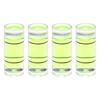 Cylindrical Bubble Level, 8x20mm, Mini Bullseye Level for Leveling Camera Tripods, Telescopes, Workshops, Turntables, and Picture Frames, 4-Pie