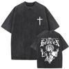 Awesome Christian Jesus Bible Verse Vintage Washed Tshirts Men Women Casual Cotton Oversized T Shirts Hip Hop Retro Streetwear