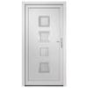 VidaXL Front Door White 108x208 Cm PVC 3187848