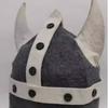 Funny Viking Horn Sauna Hat with Unique Horn Design Heat Resistant Wool Heat Insulation Steam Cap Head Ornament Nordic