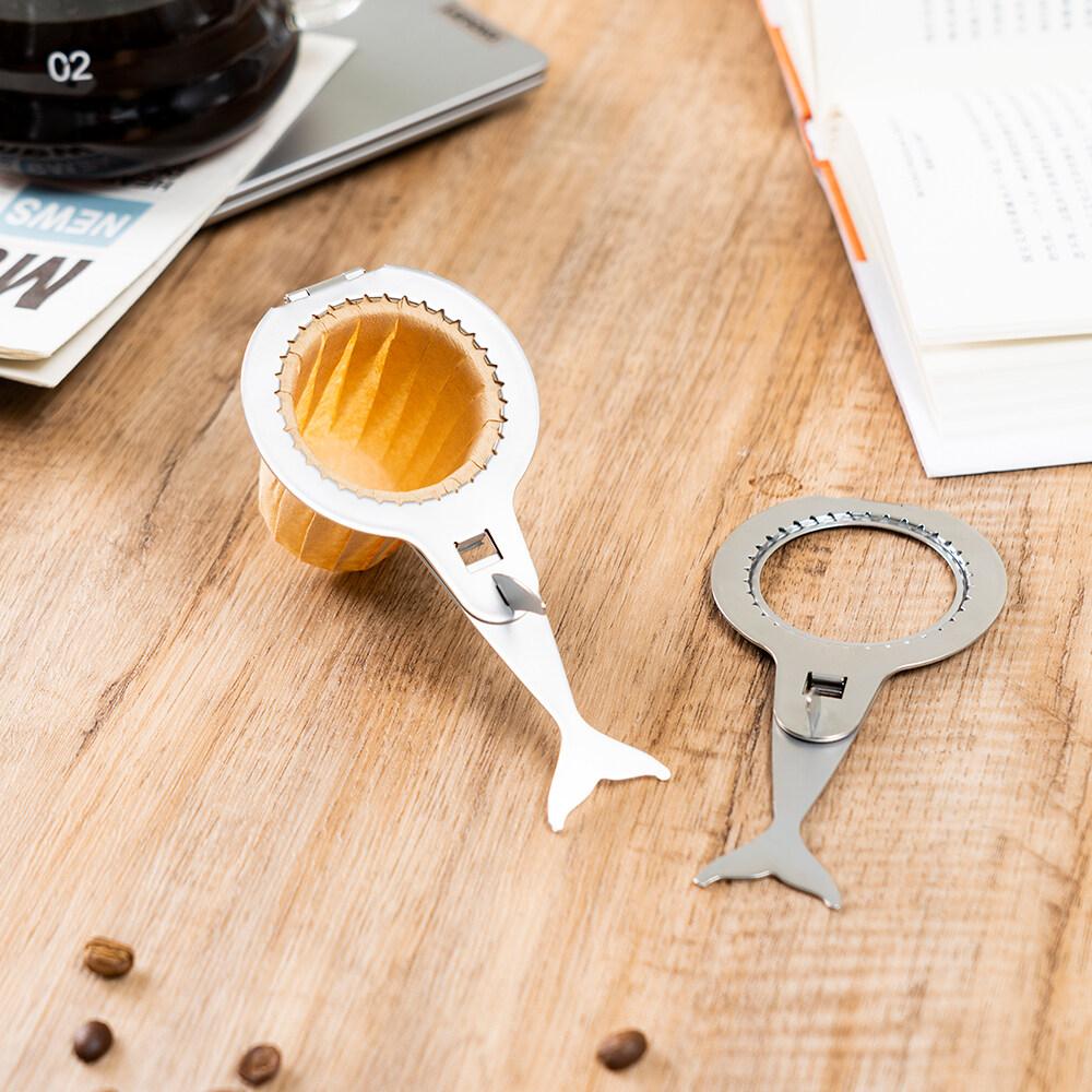 i Cafilas [HLB15] Enkleste Håndlagde Kaffeholder Klemme Bryggerstativ Rist Papirfilter for Dryppkaffe Hindre Fall Av 304 Rustfritt stål