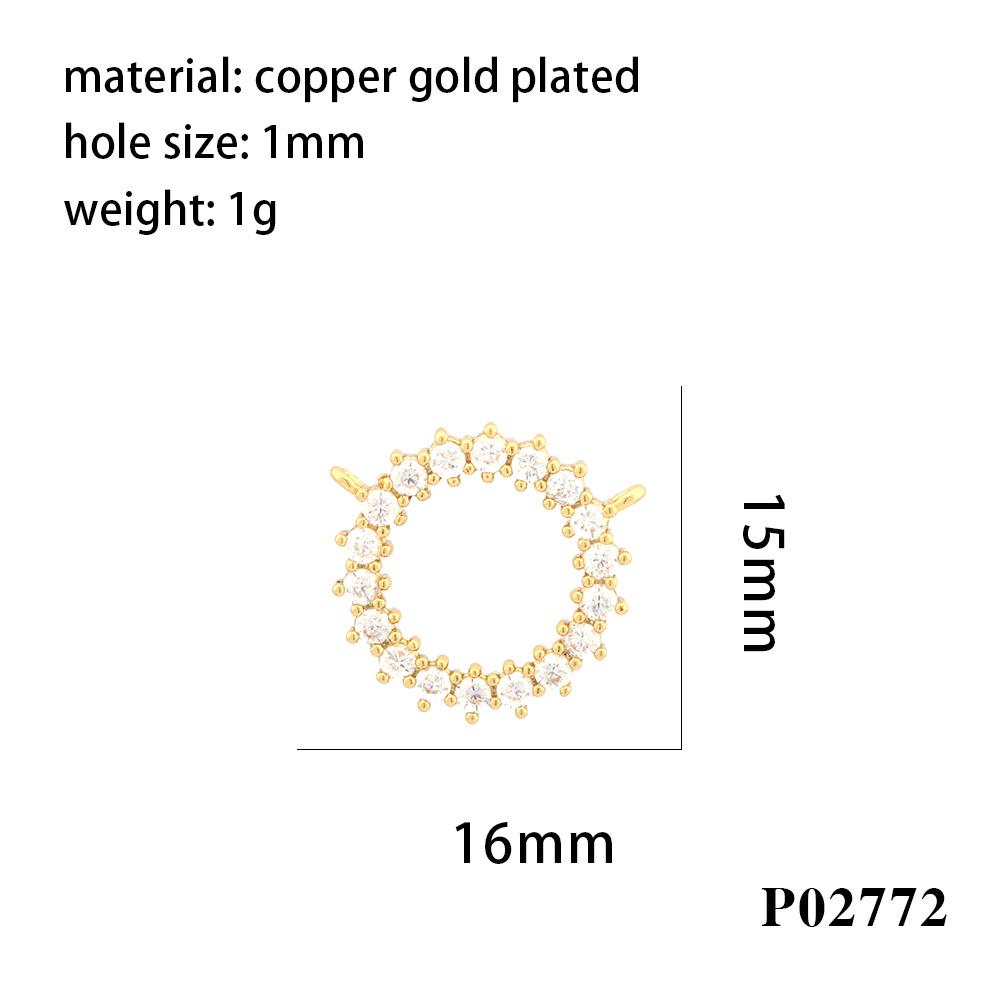New Color-Preserving Zircon Eye Necklace Bracelet Pendant DIY Heart Jewelry Accessories