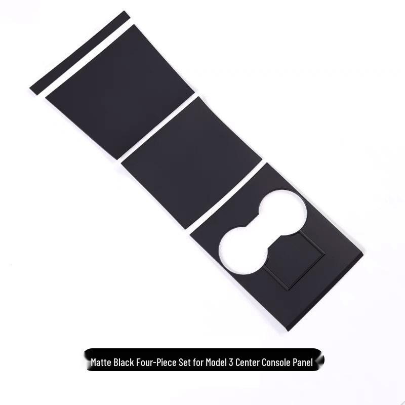 Tesla Model 3 Karbonfaser-Konsolenpanel Kratzfester Dekorativer Aufkleber