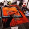 Basketball Hoop Design Carpet with Red and Black Modern Abstract Style Suitable for use as an anti-slip for living room bedroom sofas