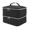 EVA Padded Nails Polish Organizers Bag Double Layer Storage for Bottles Lamp Set Professional Portable Carrying Case