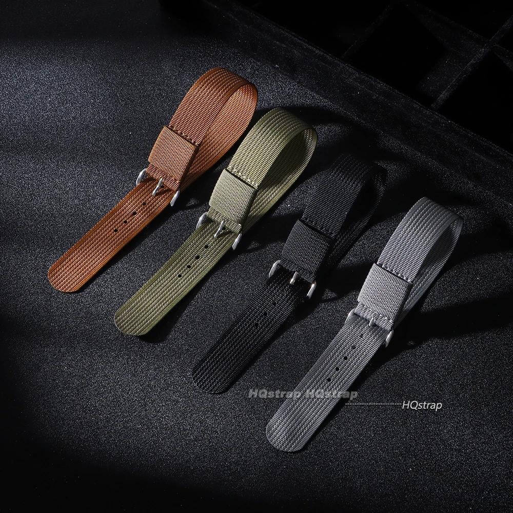 20mm 22mm New Ribbed Nylon Watchband Nylon Watch Strap Watchband Accessories for Military Watch Band Bracelets for Seiko