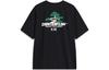 T Shirts Unisex Black Crew Neck Moderate Straight Fit AHST981-1