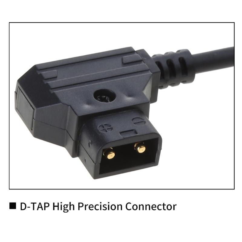 D-Tap to Locking DC2.1/2.5mm Monitors Straight Cable Power Cable for Atomos Video Assists Monitors Accesories