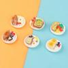 6Pcs Mini Dim Sum Platter Diy Miniature Landscape Fairy Garden Decors Accessories Doll House Ornaments