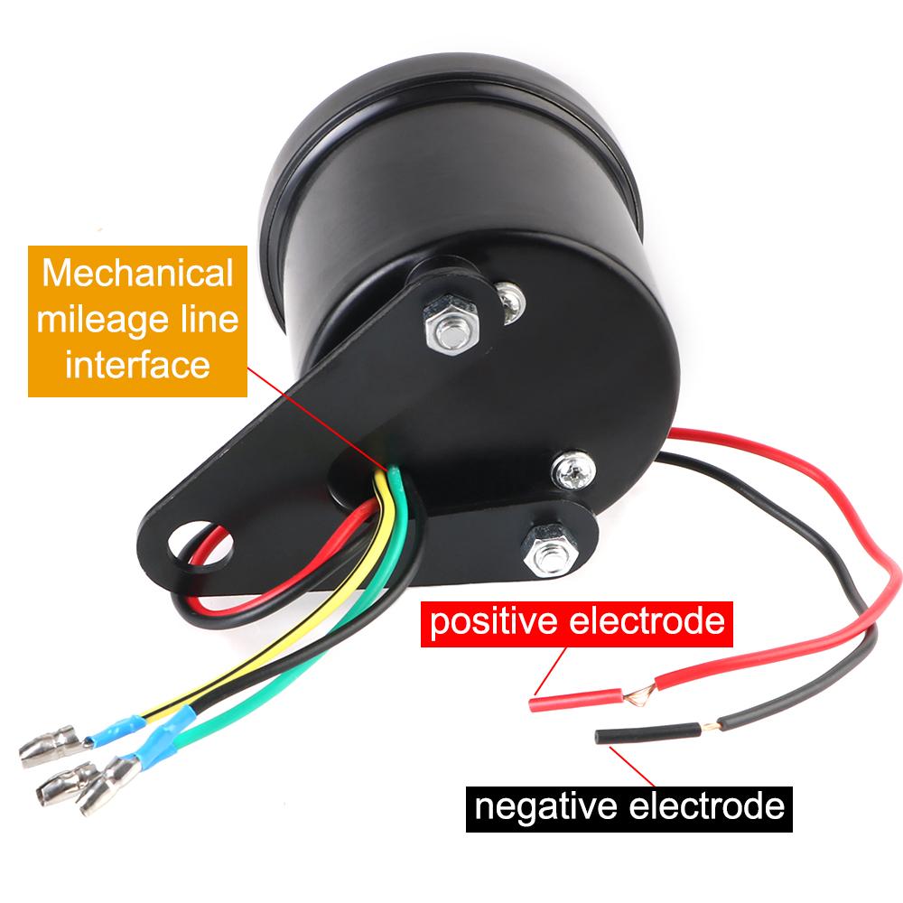 Machinery Modified Odometer Auto Gauge Motobike Accessory Motorcycle Speedometer Tachometer Moto Parts With LED Light Universal