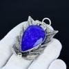 Blue Sapphire Pendant, 925 Sterling Silver Handmade Jewelry, Sapphire Silver Pendant, Party Wear Jewelry For Women's, Pendant Wadding Gift