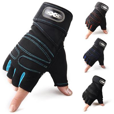 Fitness Gloves Crossfit Training Half Finger Gym Gloves Non-Slip Breathable Extended Wrist Support Bodybuilding Workout Gloves