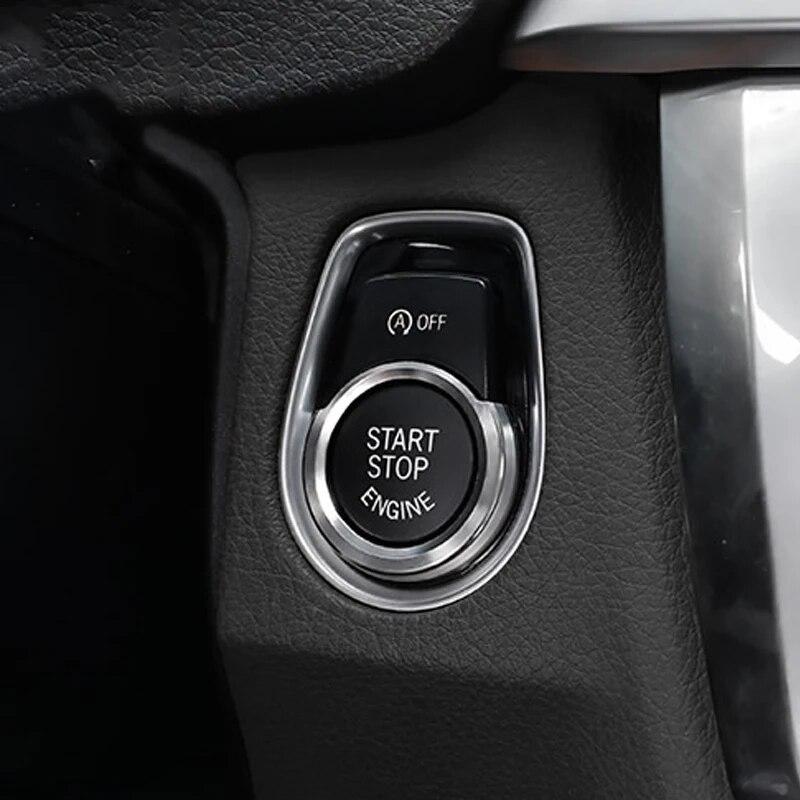 Car Engine Start Stop Ignition Key Ring Decorative Covers Accessories For BMW 1 2 3 4 Series F30 F31 F20 F21 F22 F45 F32 X1 F48