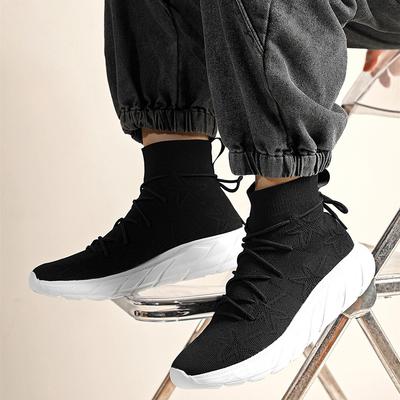 Women’s Moccasins Loafers Casual Slip On High-top Walking Shoes Summer Men’s Slip-ons Lightweight Socks Shoes for Boy Large Size 36-46