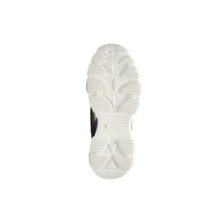 FILA Smasher Synthetic Leather Round Toe Lace-Up Low-Top Dad Shoes Women sneaker White Blue F12W134144FGD