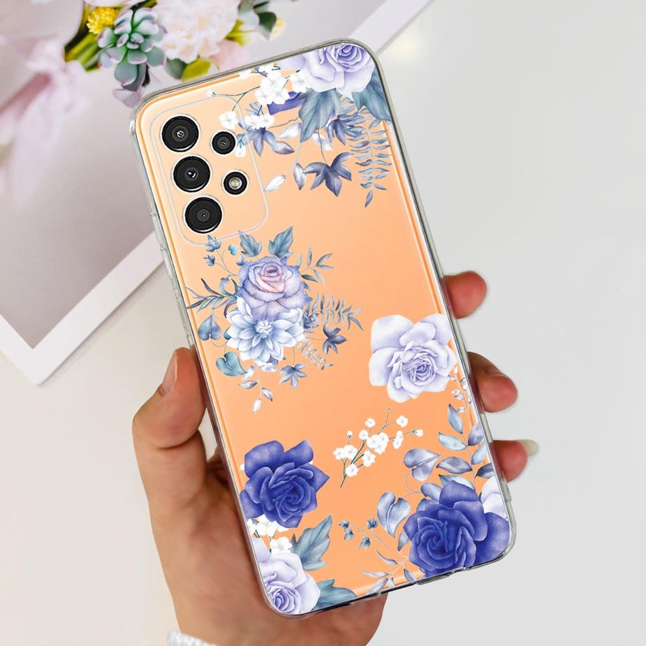For Samsung Galaxy A23 5G Case New Fasion Painted Cover Clear Silicone Soft TPU Phone Case For Samsung A23 A 23 GalaxyA23 Bumper