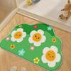 Cute Little Fresh Toilet Bathroom Floor Mat Bathroom Door Absorbent Foot Mat Non-slip Imitation Cashmere Carpet