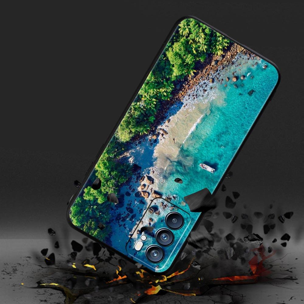 Sea blue Sky beach Case For Oppo Find X6 Pro X5 A54 A53 A52 A9 2020 A15 A95 A17 A16 A76 A74 A57 Reno7 Reno6 Pro Plus 5G Cover