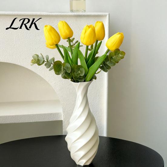 Minimalistische Dekoration für moderne Häuser 3D-gedruckte dekorative Spiralvase, Pflanzenbehälter Wohnpflanze Einweihungsgeschenke Raum Schlafzimmer Tischdekoration,